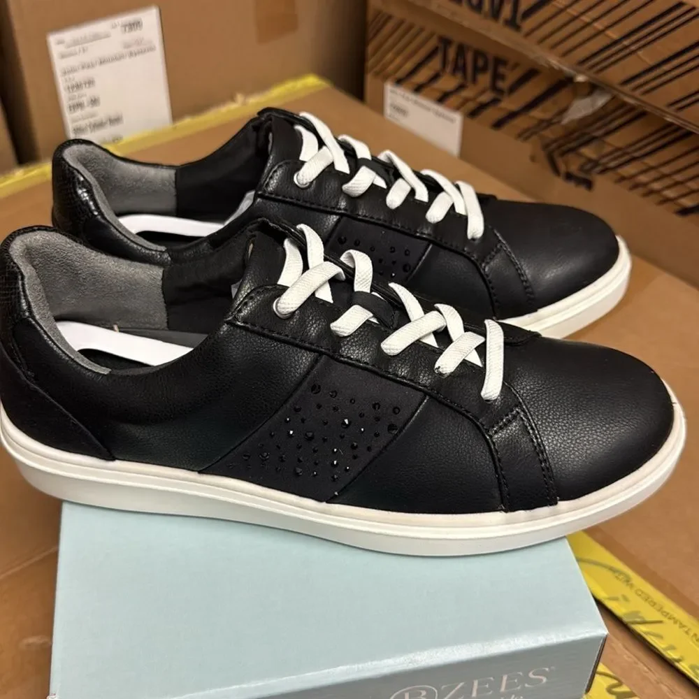 Bzees Happy Friday Lace Up Sneaker (WIDE)